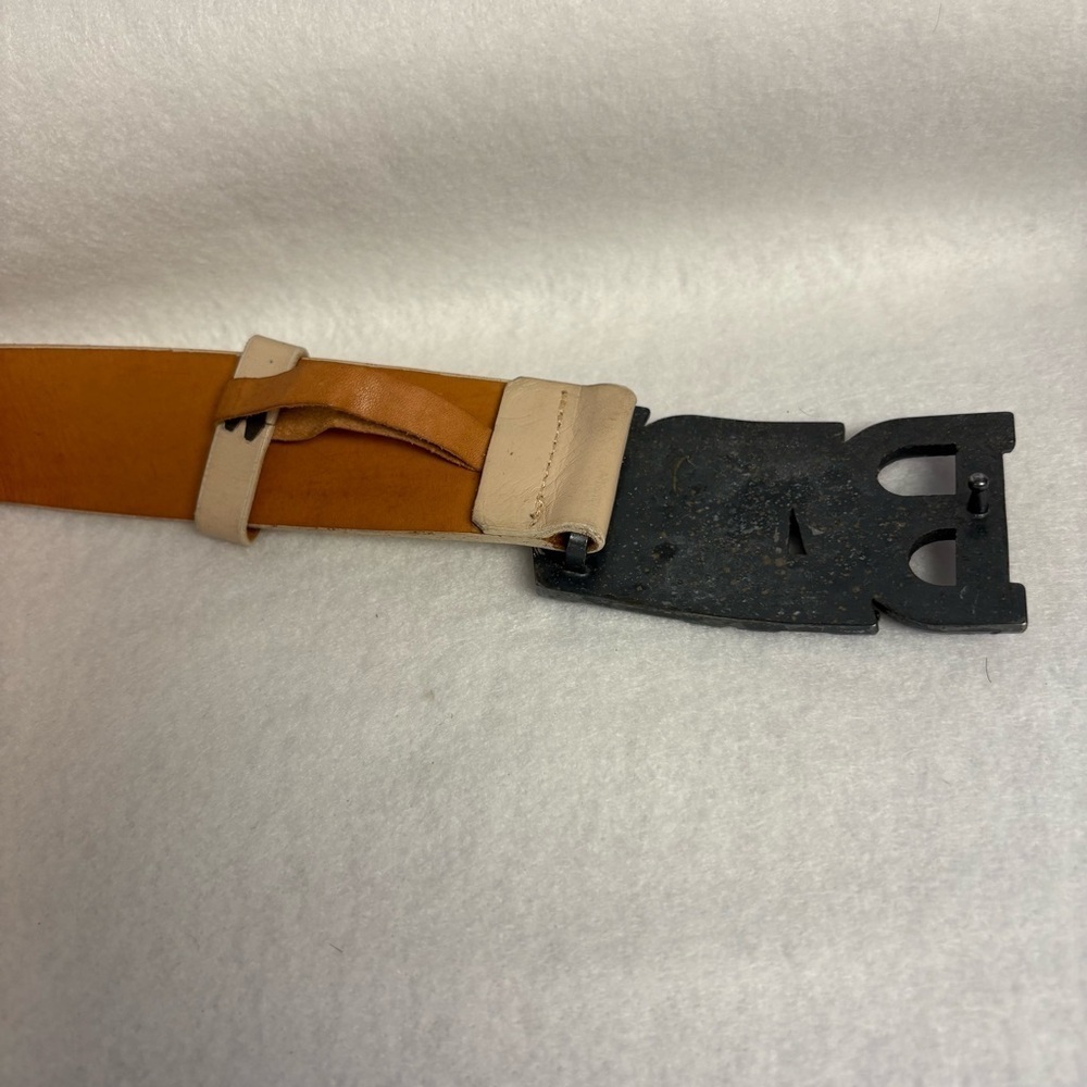 BAPY BELT sz S Bape Japan White Leather DIY Blue Swarovski Crystals - Picture 12 of 13